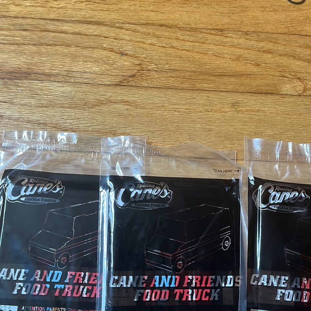 NWT Lot of 3 Raising Cane’s Cane and Friends Food Truck